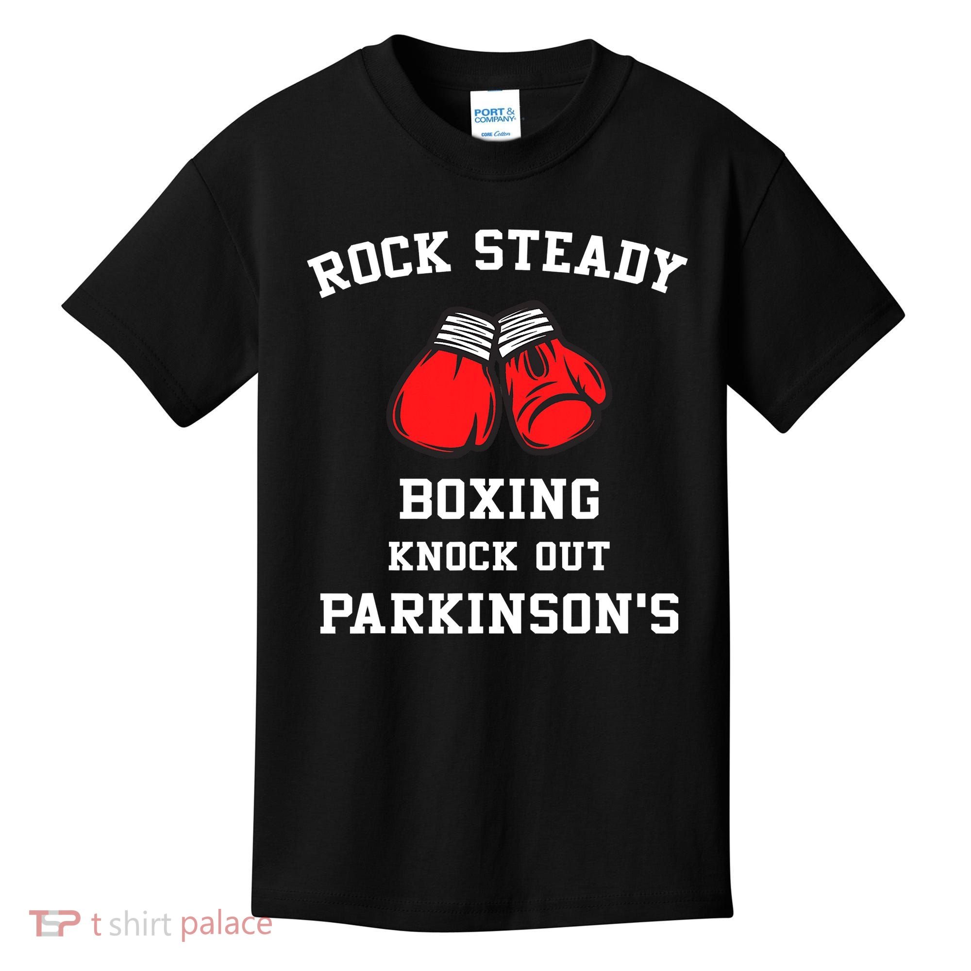 Rock Steady Boxing Knock Out Parkinsons Kids T-Shirt