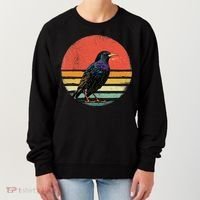 Retro Starling Bird Animal Birdwatcher Bird Lover Women's Sweatshirt thumb 0