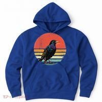 Retro Starling Bird Animal Birdwatcher Bird Lover Hoodie thumb 0