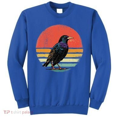Retro Starling Bird Animal Birdwatcher Bird Lover Sweatshirt