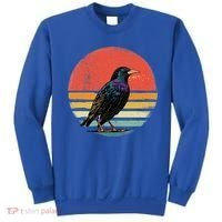 Retro Starling Bird Animal Birdwatcher Bird Lover Sweatshirt thumb 0