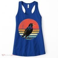 Retro Starling Bird Animal Birdwatcher Bird Lover Women's Tank Top thumb 0