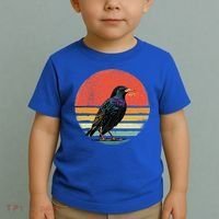Retro Starling Bird Animal Birdwatcher Bird Lover Toddler T-Shirt thumb 2