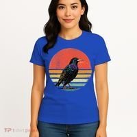 Retro Starling Bird Animal Birdwatcher Bird Lover Women's T-Shirt thumb 4