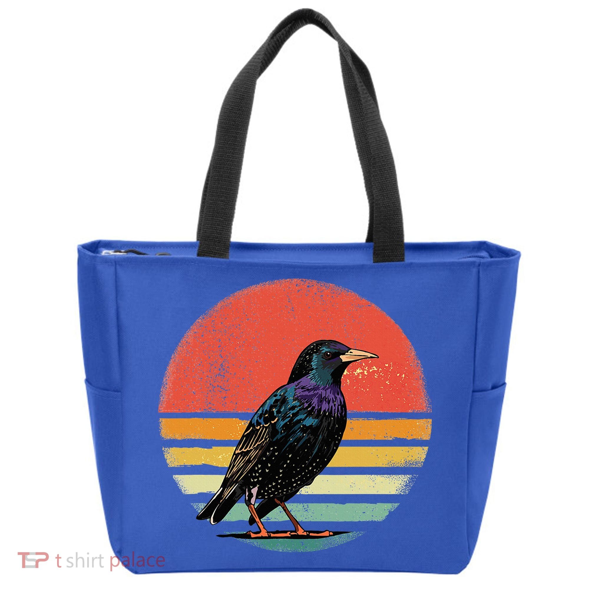 Retro Starling Bird Animal Birdwatcher Bird Lover Tote Bag