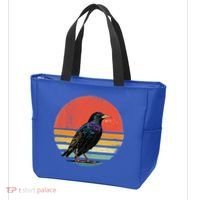 Retro Starling Bird Animal Birdwatcher Bird Lover Tote Bag thumb 3