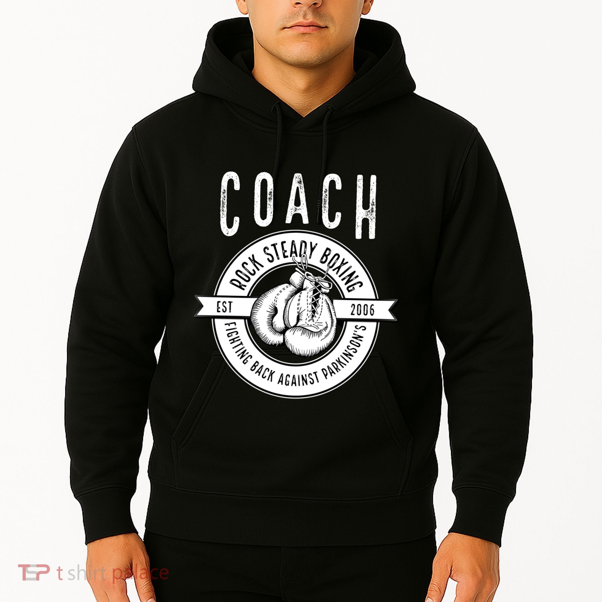 Rock Steady Boxing Coach Fight ParkinsonS Great Gift Hoodie
