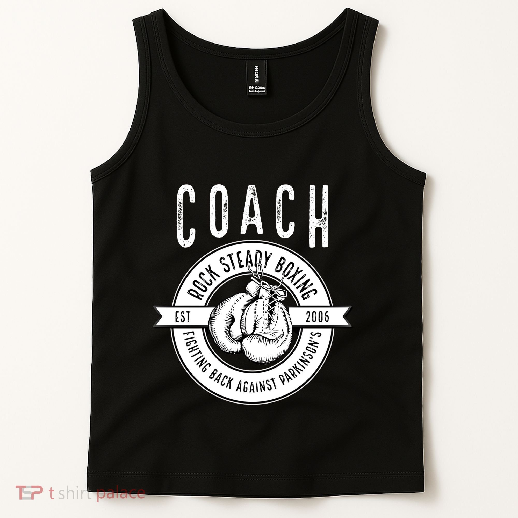 Rock Steady Boxing Coach Fight ParkinsonS Great Gift Tank Top