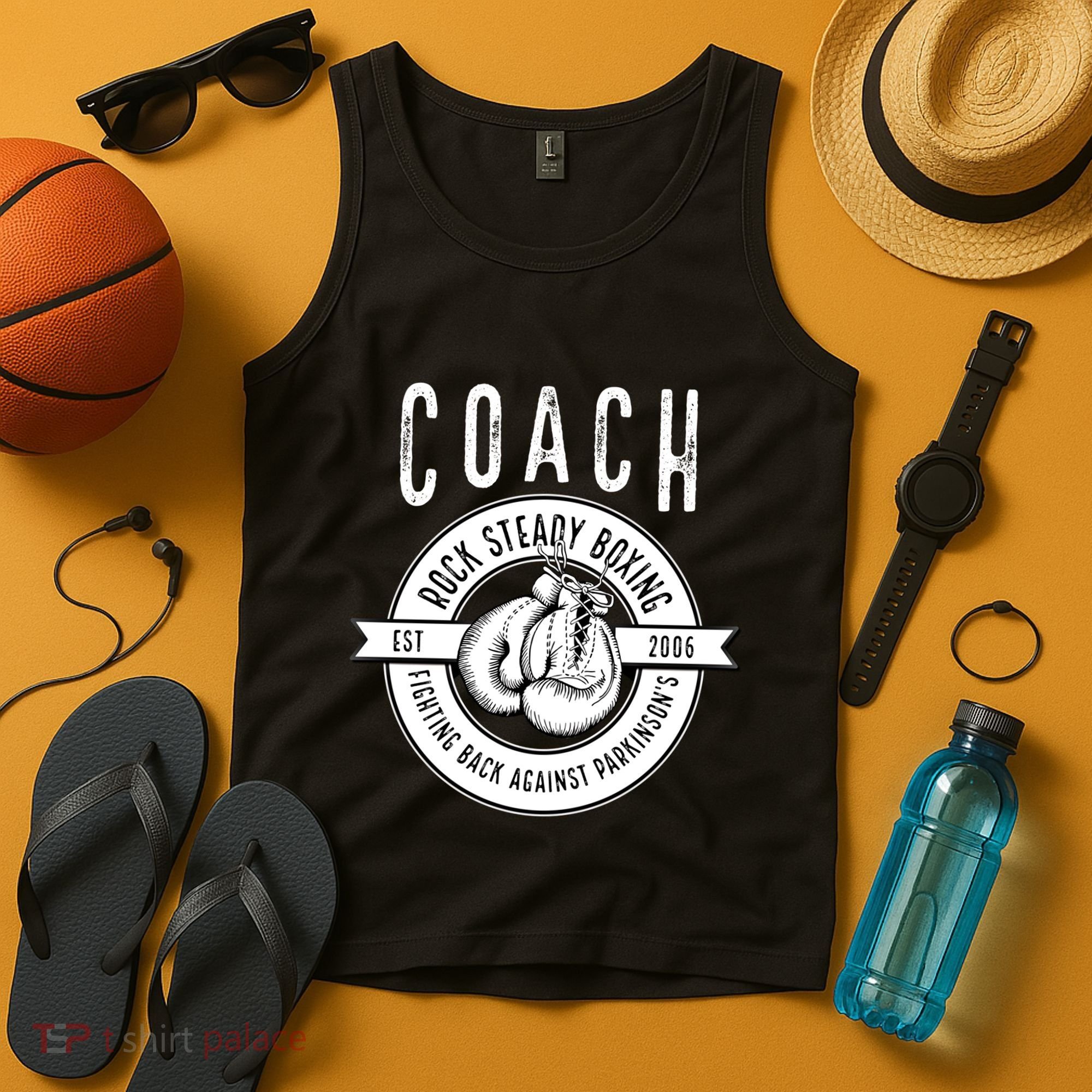 Rock Steady Boxing Coach Fight ParkinsonS Great Gift Tank Top