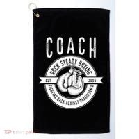 Rock Steady Boxing Coach Fight ParkinsonS Great Gift Golf Towel thumb 0