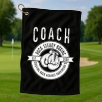 Rock Steady Boxing Coach Fight ParkinsonS Great Gift Golf Towel thumb 1