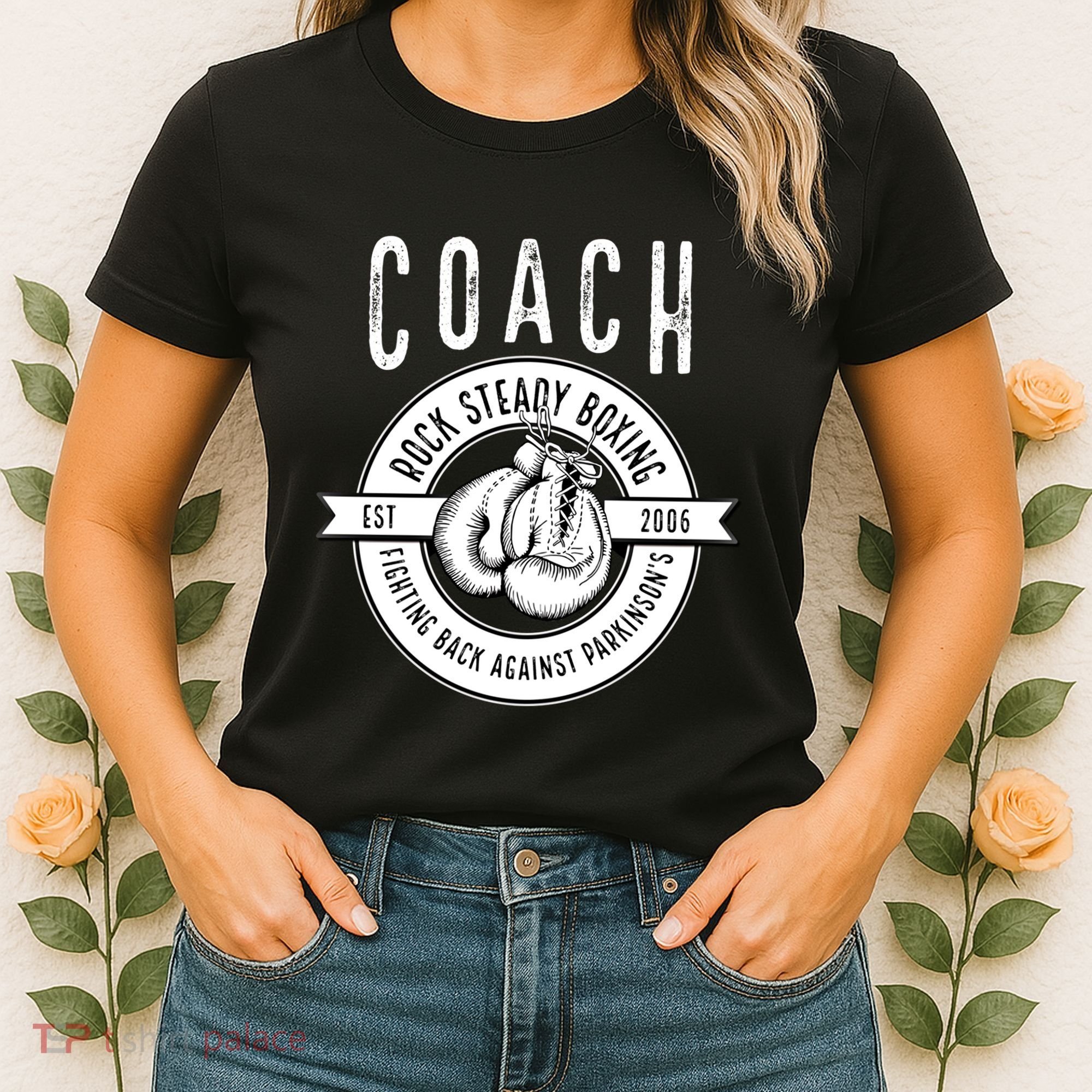 Rock Steady Boxing Coach Fight ParkinsonS Great Gift Women's T-Shirt