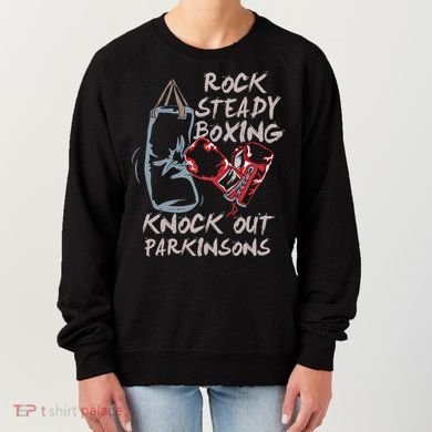 Rock Steady Boxing Knock Out Parkinsons Gift Women's Sweatshirt