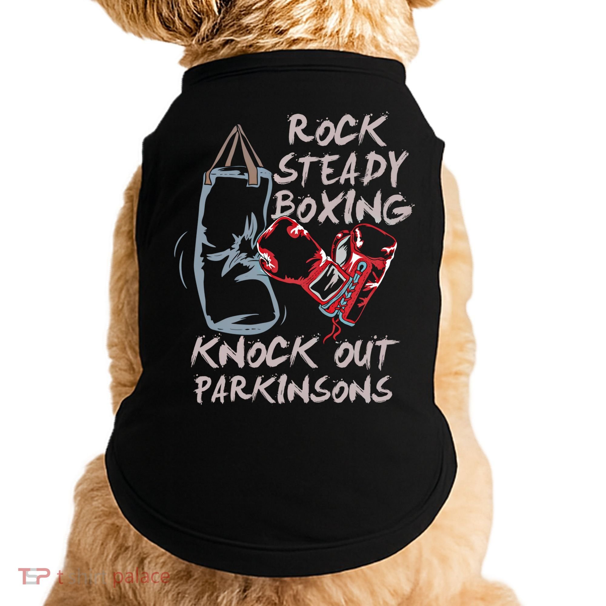 Rock Steady Boxing Knock Out Parkinsons Gift Doggie Tank