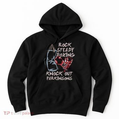 Rock Steady Boxing Knock Out Parkinsons Gift Hoodie
