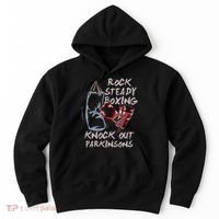 Rock Steady Boxing Knock Out Parkinsons Gift Hoodie thumb 0