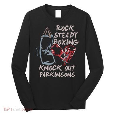Rock Steady Boxing Knock Out Parkinsons Gift Long Sleeve Shirt