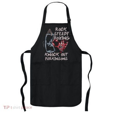 Rock Steady Boxing Knock Out Parkinsons Gift Apron