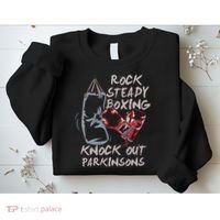 Rock Steady Boxing Knock Out Parkinsons Gift Sweatshirt thumb 2