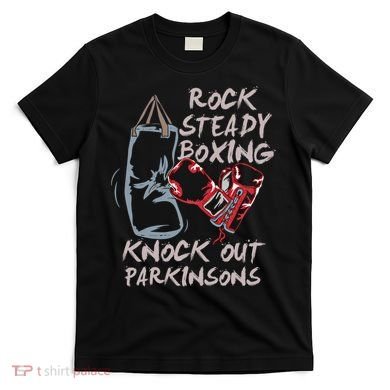 Rock Steady Boxing Knock Out Parkinsons Gift T-Shirt