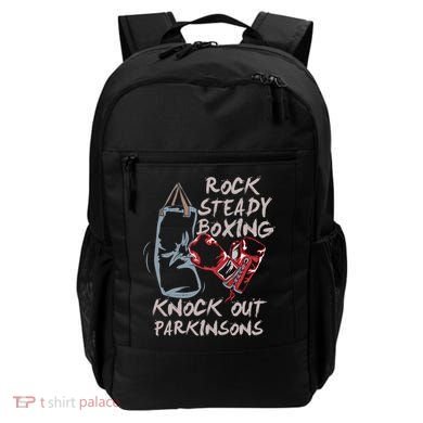 Rock Steady Boxing Knock Out Parkinsons Gift Backpack