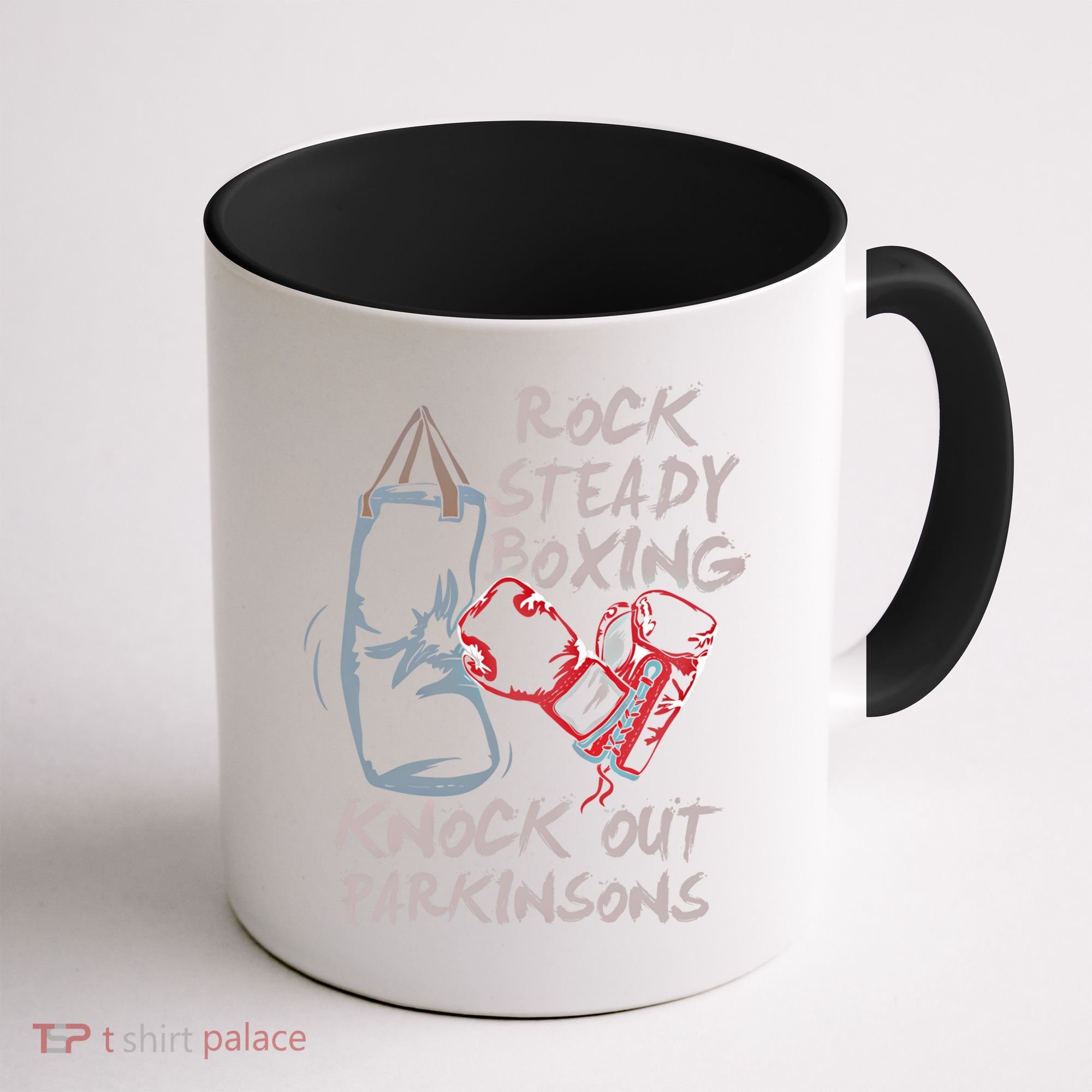 Rock Steady Boxing Knock Out Parkinsons Gift Coffee Mug