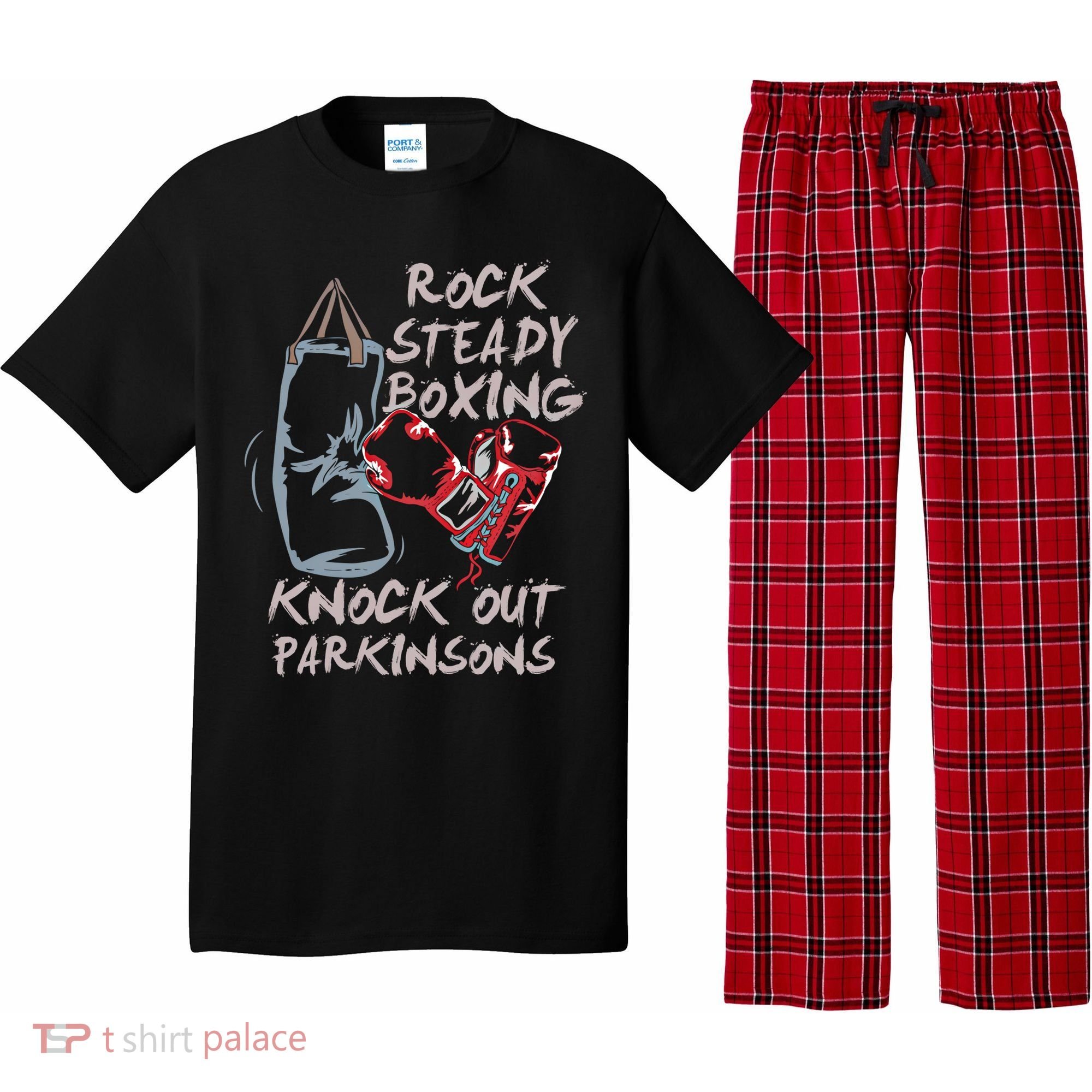 Rock Steady Boxing Knock Out Parkinsons Gift Pajama Set