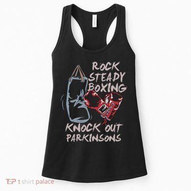 Rock Steady Boxing Knock Out Parkinsons Gift Women's Tank Top