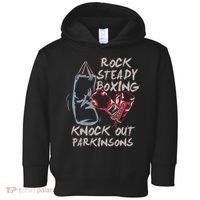 Rock Steady Boxing Knock Out Parkinsons Gift Toddler Hoodie thumb 0