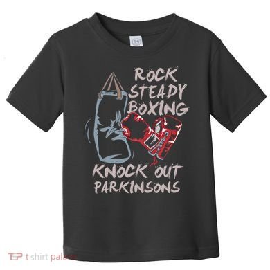 Rock Steady Boxing Knock Out Parkinsons Gift Toddler T-Shirt