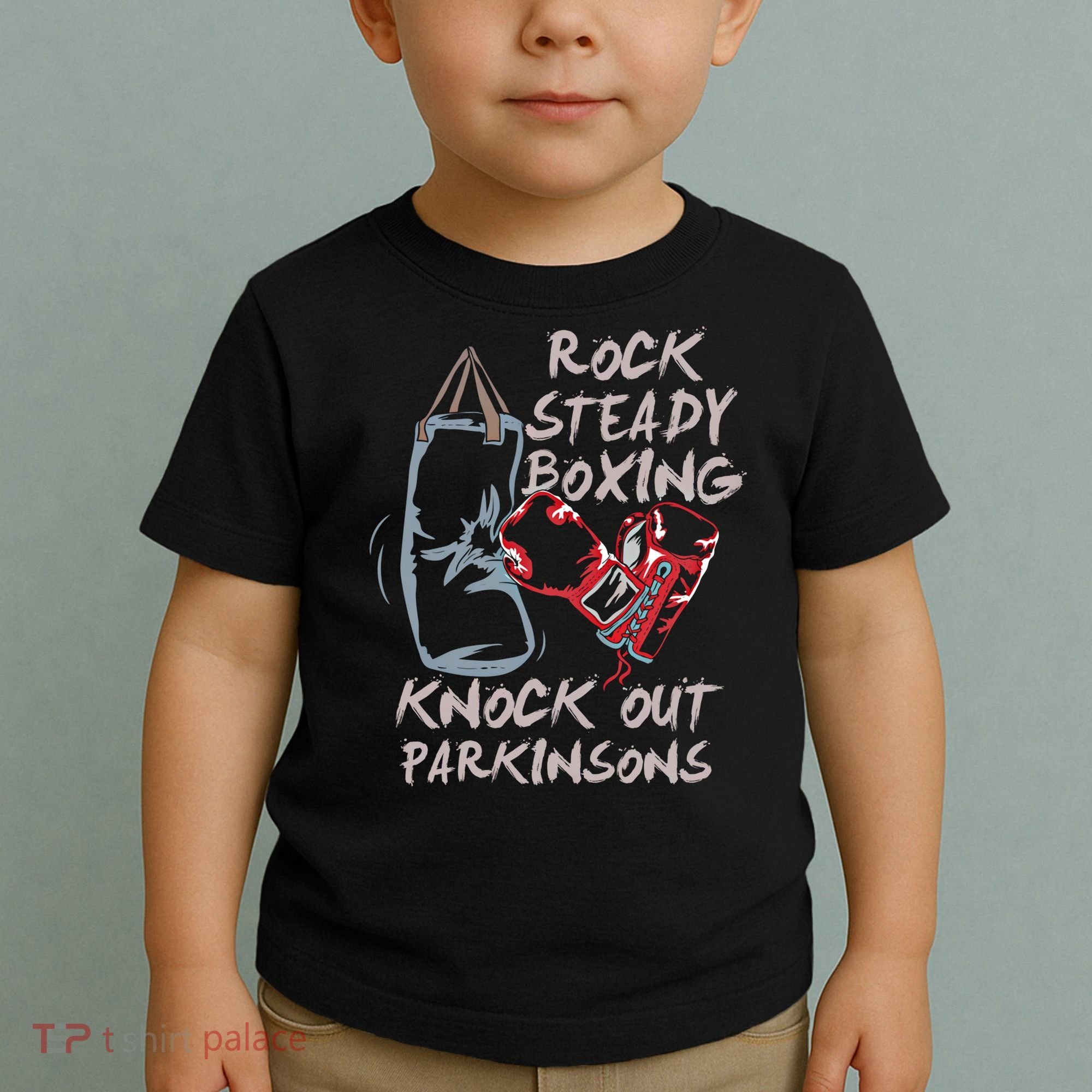Rock Steady Boxing Knock Out Parkinsons Gift Toddler T-Shirt