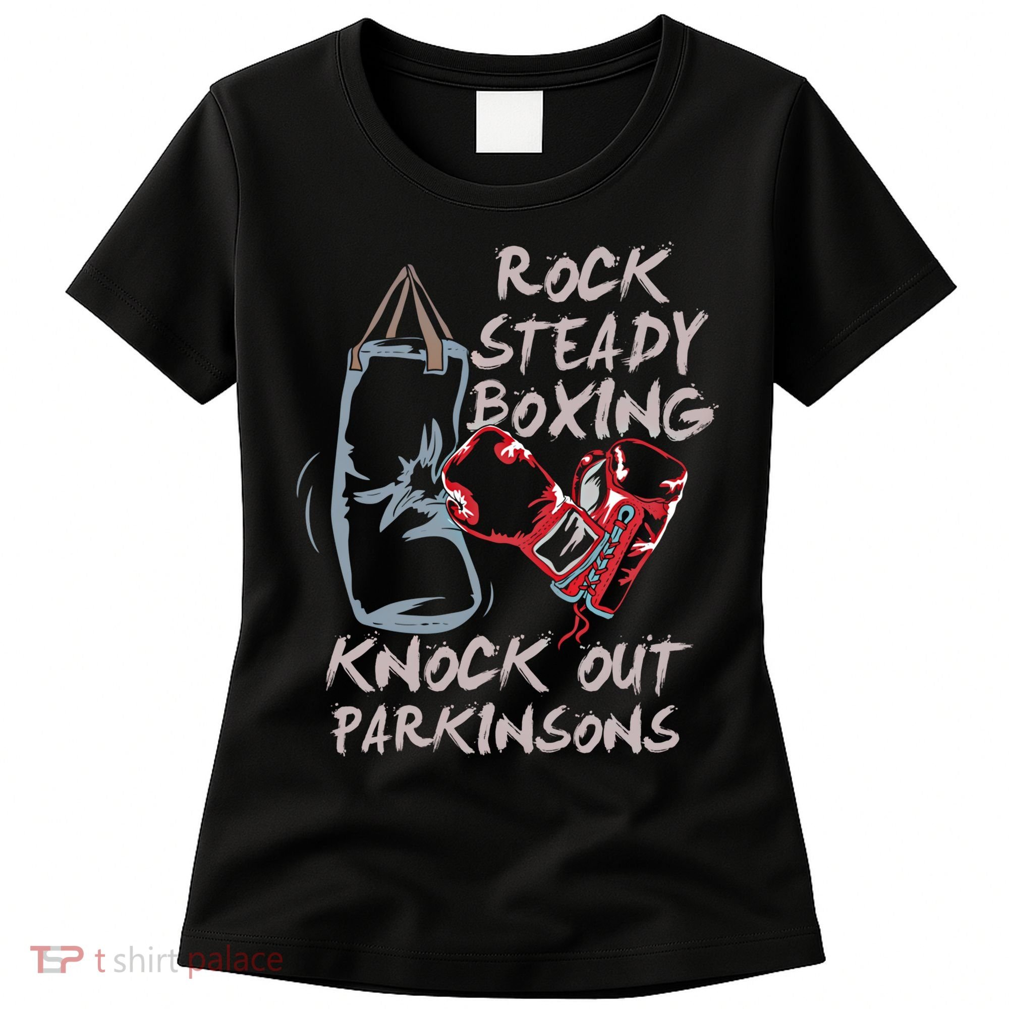 Rock Steady Boxing Knock Out Parkinsons Gift Women's T-Shirt