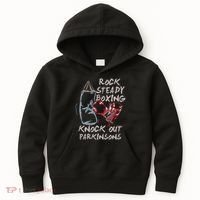 Rock Steady Boxing Knock Out Parkinsons Gift Kids Hoodie thumb 0