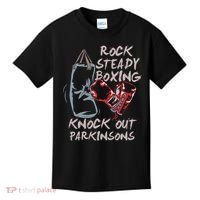 Rock Steady Boxing Knock Out Parkinsons Gift Kids T-Shirt thumb 0