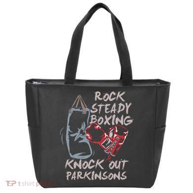 Rock Steady Boxing Knock Out Parkinsons Gift Tote Bag