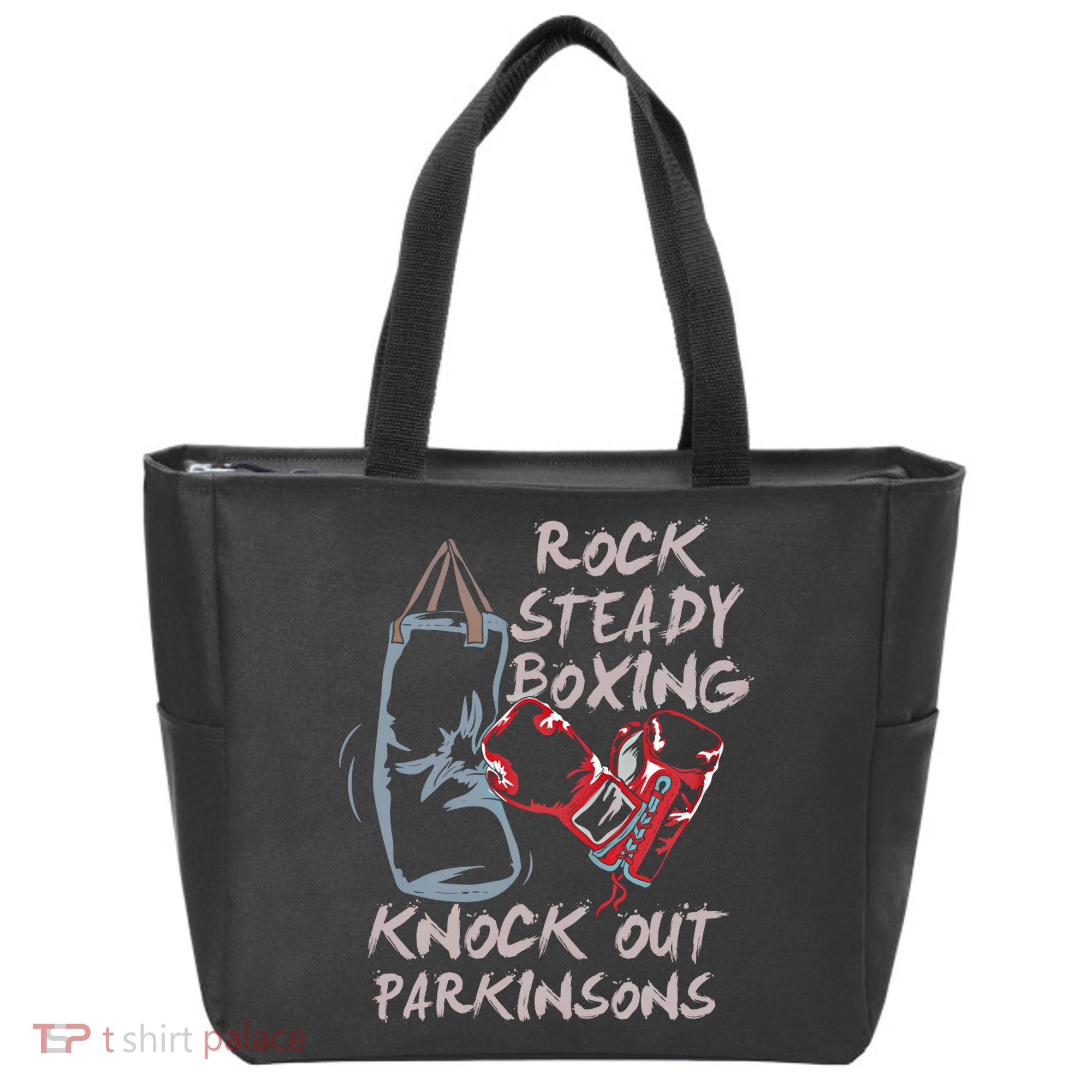 Rock Steady Boxing Knock Out Parkinsons Gift Tote Bag