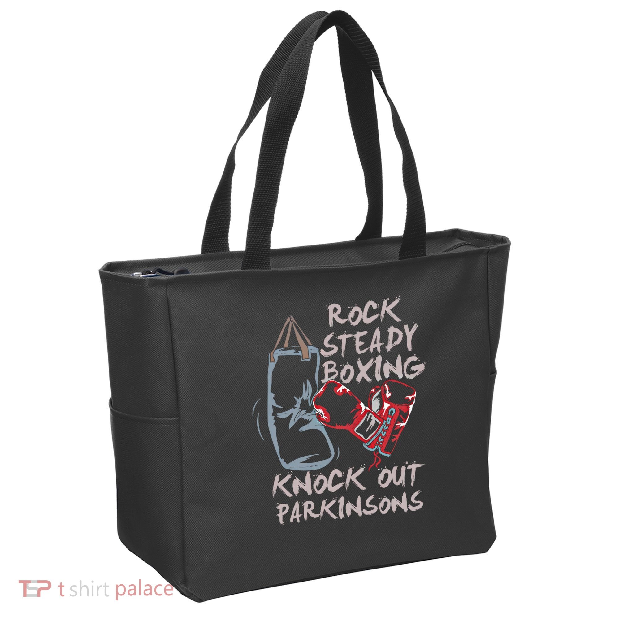 Rock Steady Boxing Knock Out Parkinsons Gift Tote Bag