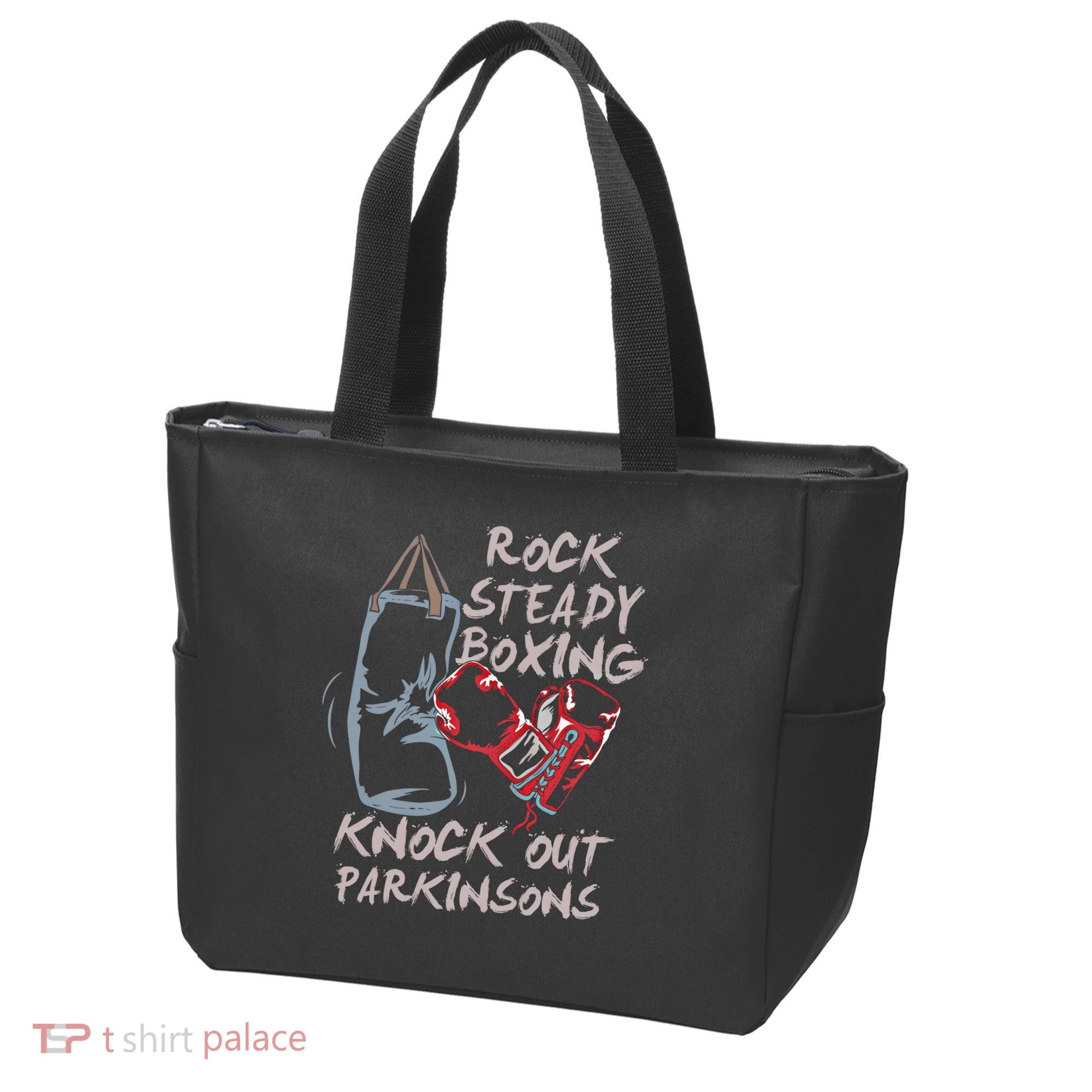 Rock Steady Boxing Knock Out Parkinsons Gift Tote Bag