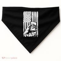 Retro Scotch Bourbon Whisky 4th of July USA-Made Doggie Bandana thumb 0