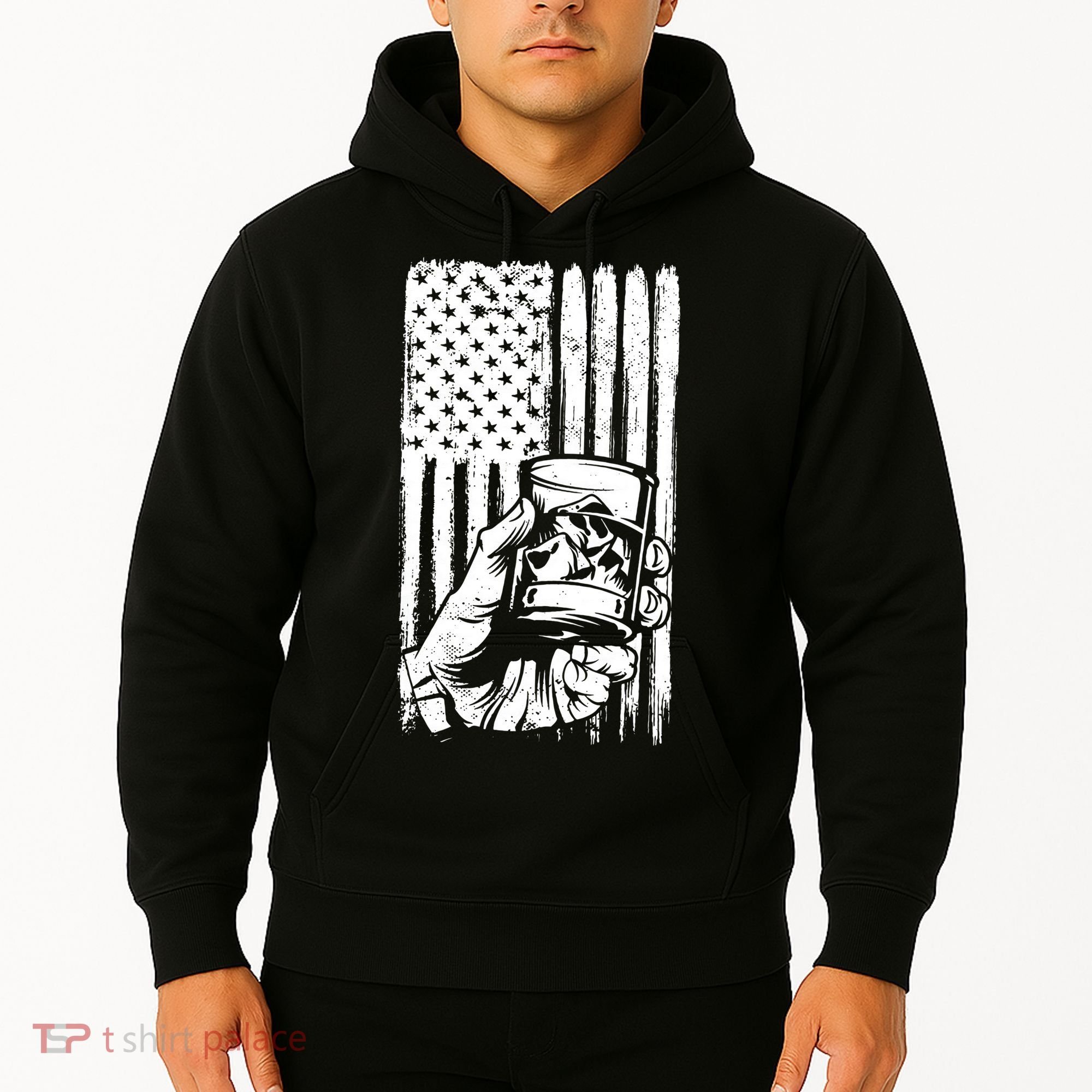 Retro Scotch Bourbon Whisky 4th of July Hoodie