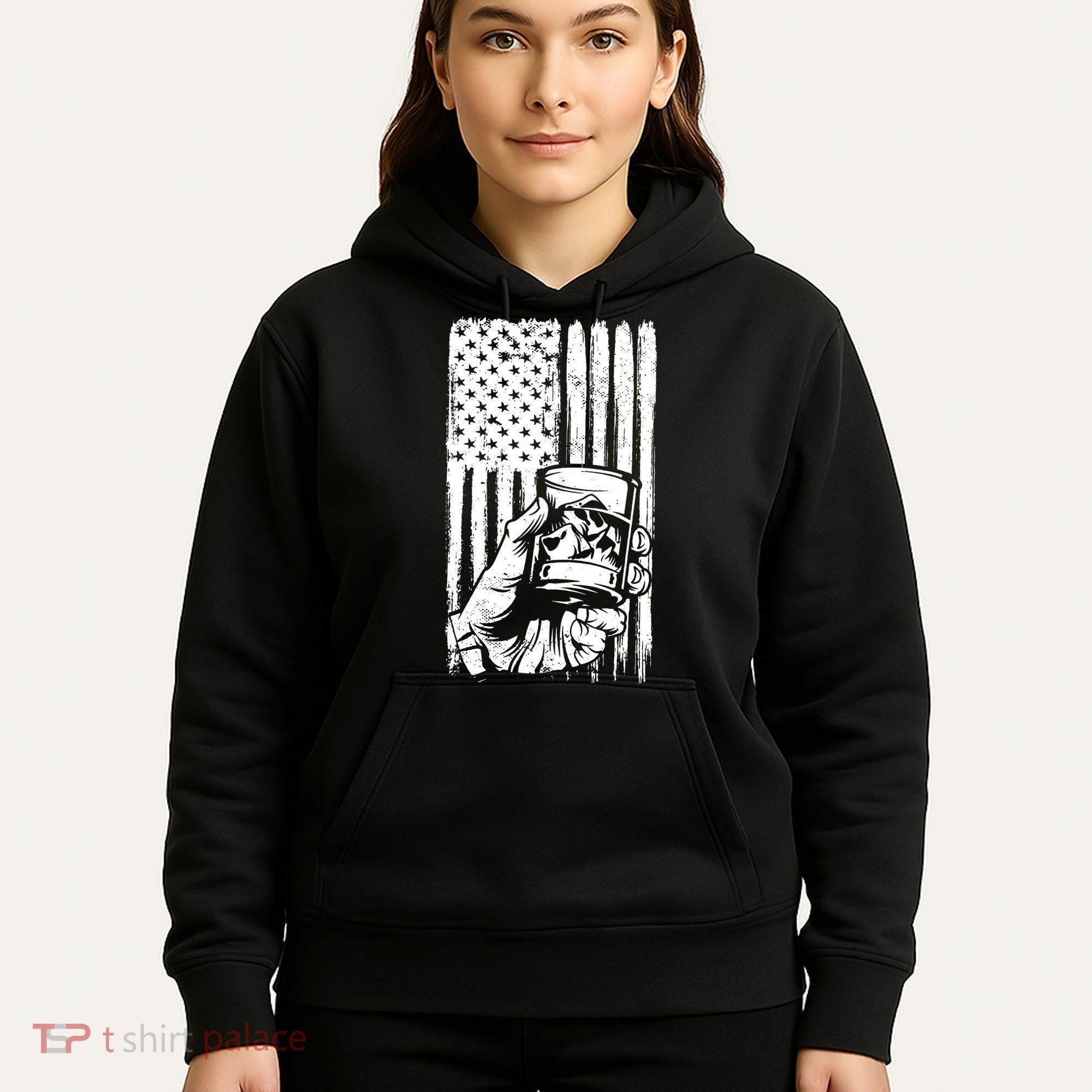 Retro Scotch Bourbon Whisky 4th of July Hoodie