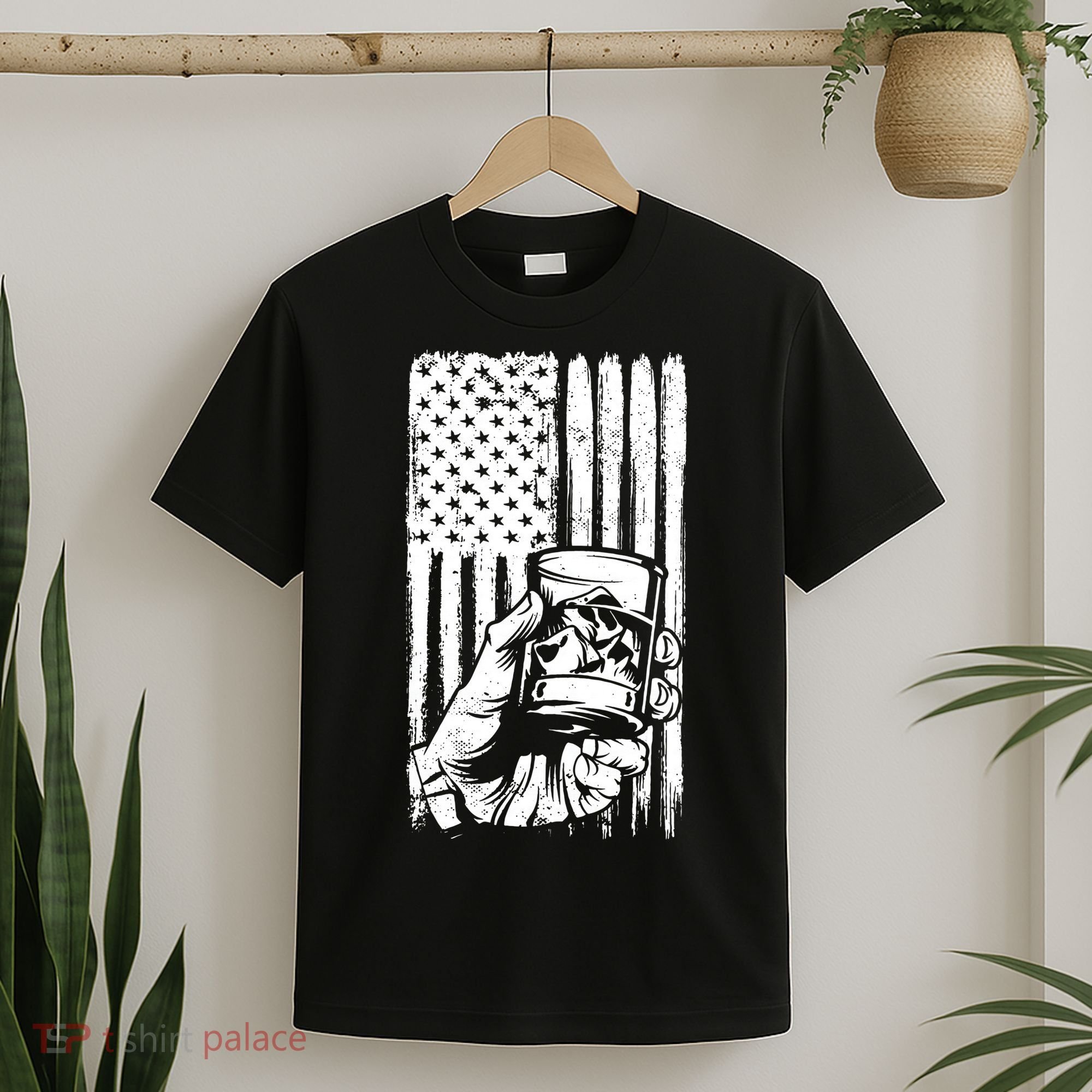 Retro Scotch Bourbon Whisky 4th of July T-Shirt