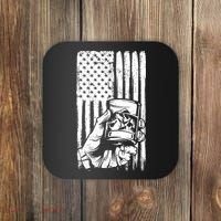 Retro Scotch Bourbon Whisky 4th of July Coaster thumb 0