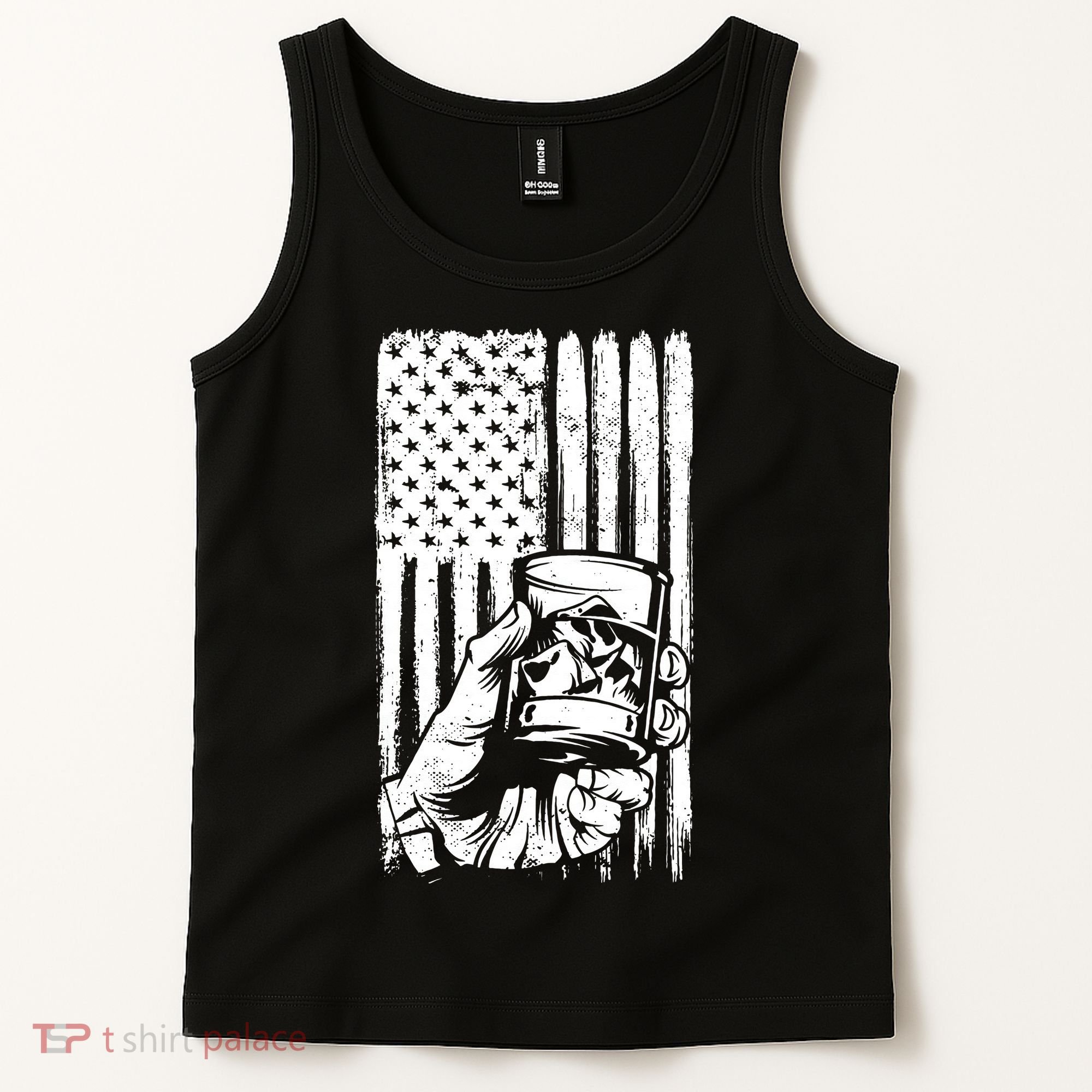 Retro Scotch Bourbon Whisky 4th of July Tank Top