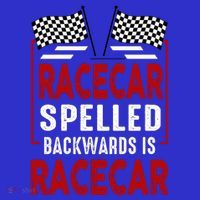 Racecar Spelled Backwards Funny Car Mechanic Race Car Coaster thumb 2