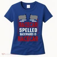 Racecar Spelled Backwards Funny Car Mechanic Race Car Women's T-Shirt thumb 0