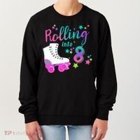 Roller Skate Birthday Shirt 5th 80's Outfit Decades Party Women's Sweatshirt thumb 0