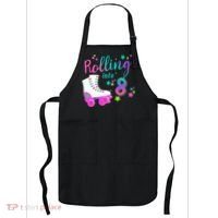 Roller Skate Birthday Shirt 5th 80's Outfit Decades Party Apron thumb 0