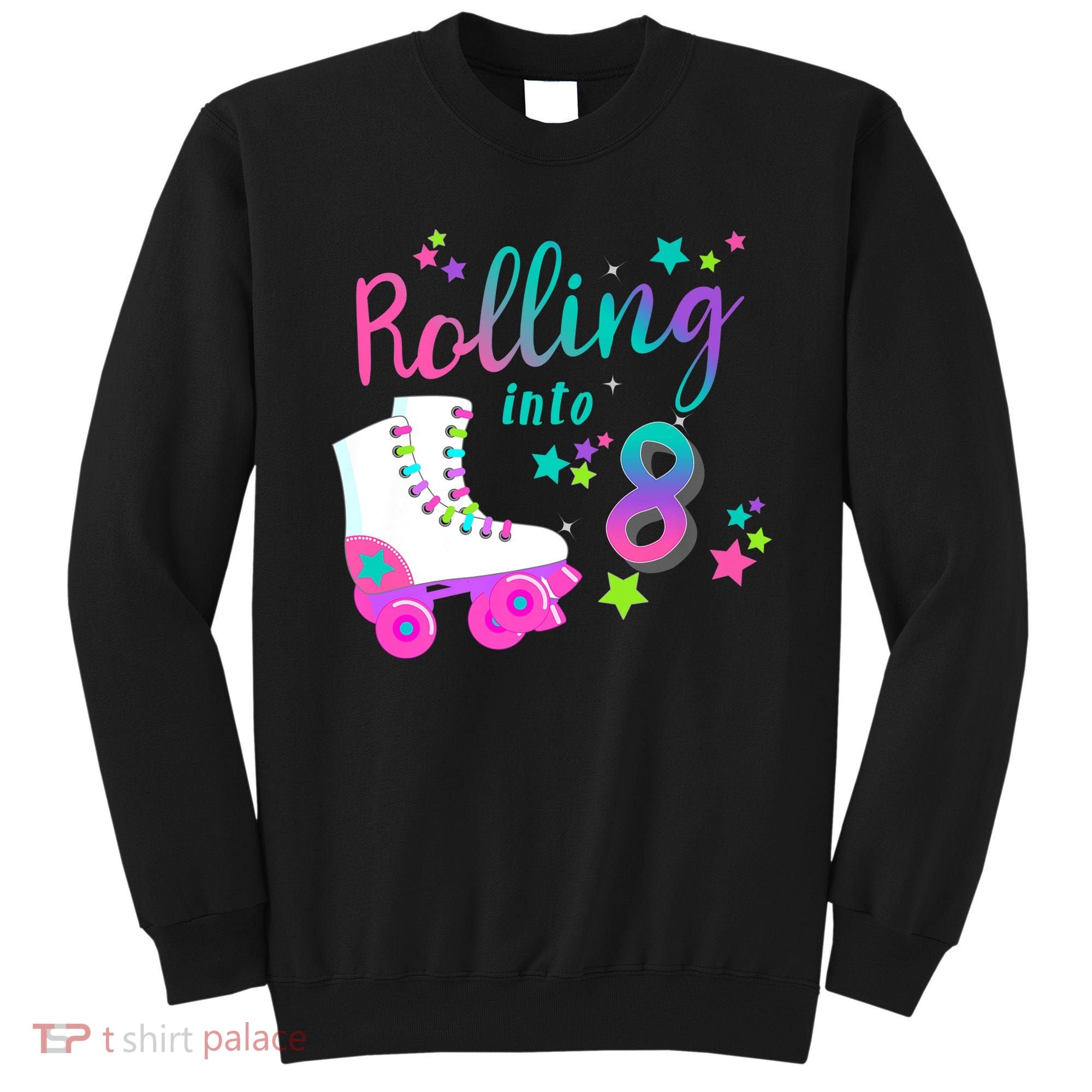 Roller Skate Birthday Shirt 5th 80's Outfit Decades Party Sweatshirt