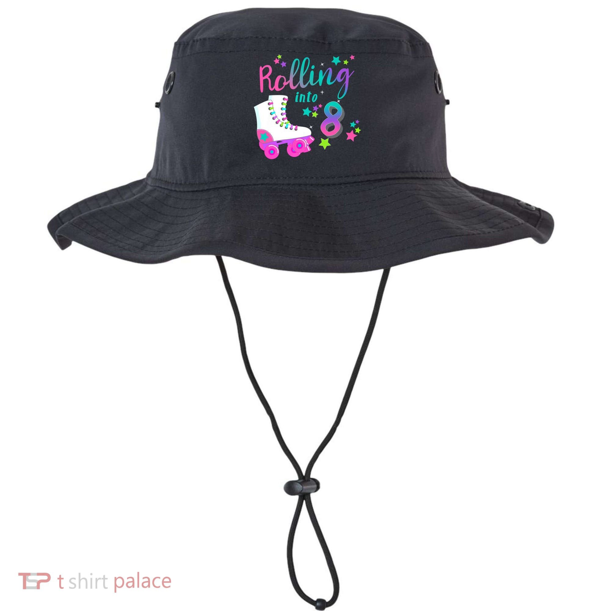 Roller Skate Birthday Shirt 5th 80's Outfit Decades Party Bucket Hat